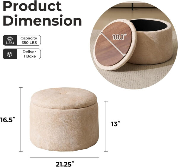 Oversized Swivel Rocker Recliner with Massage and Heat, 26" Extra Wide Swivel Nursery Recliner with Adjustable Headrest, Manual Rocker Recliner Chair with Two Removable Pillows for Living Room, Beige