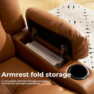 Dual Motor Power Lift Recliner Chair for Elderly with Massage and Heat, Oversized Lift Chair with Arm Storage, Lay Flat Lift Recliner for Adults, Big Tall, Infinite Position, Brown