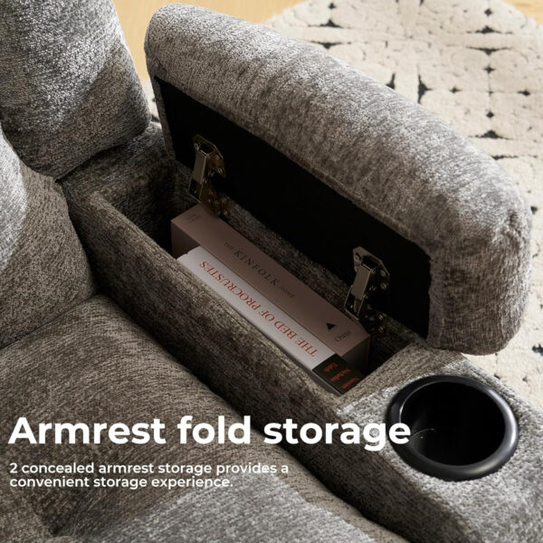 Dual Motor Power Lift Recliner Chair for Elderly with Massage and Heat, Oversized Lift Chair with Arm Storage, Lay Flat Lift Recliner for Adults, Big Tall, Infinite Position, Brown