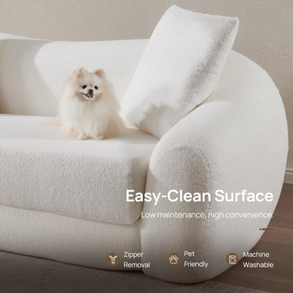 SICOTAS Sofa Couch Bed for Living Room Futon Cloud Boneless Sleeper Sofa Pull Out Convertible Floor Couch in a Box with Deep Seet 3 Seater Foam Bed No Assembly Required for Bedroom Apartment, Brown