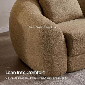 SICOTAS Sofa Couch Bed for Living Room Futon Cloud Boneless Sleeper Sofa Pull Out Convertible Floor Couch in a Box with Deep Seet 3 Seater Foam Bed No Assembly Required for Bedroom Apartment, Brown