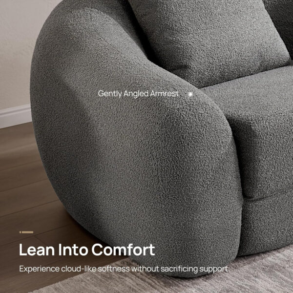 SICOTAS Sofa Couch Bed for Living Room Futon Cloud Boneless Sleeper Sofa Pull Out Convertible Floor Couch in a Box with Deep Seet 3 Seater Foam Bed No Assembly Required for Bedroom Apartment, Brown