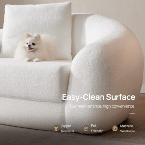 SICOTAS Sofa Couch Bed for Living Room Futon Cloud Boneless Sleeper Sofa Pull Out Convertible Floor Couch in a Box with Deep Seet 3 Seater Foam Bed No Assembly Required for Bedroom Apartment, Brown