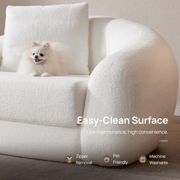 SICOTAS Sofa Couch Bed for Living Room Futon Cloud Boneless Sleeper Sofa Pull Out Convertible Floor Couch in a Box with Deep Seet 3 Seater Foam Bed No Assembly Required for Bedroom Apartment, Brown