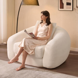 SICOTAS Sofa Couch Bed for Living Room Futon Cloud Boneless Sleeper Sofa Pull Out Convertible Floor Couch in a Box with Deep Seet 3 Seater Foam Bed No Assembly Required for Bedroom Apartment, Brown