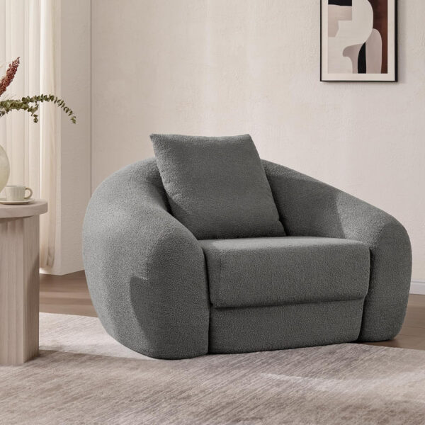 SICOTAS Sofa Couch Bed for Living Room Futon Cloud Boneless Sleeper Sofa Pull Out Convertible Floor Couch in a Box with Deep Seet 3 Seater Foam Bed No Assembly Required for Bedroom Apartment, Brown