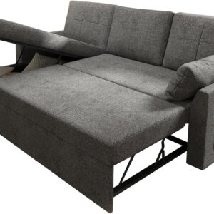 VanAcc Sofa Bed, Sleeper Sofa- 2 in 1 Pull Out Couch Bed with Storage Chaise for Living Room, White Sherpa 84in x 59in x 39in