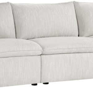 CHITA Sectional Modular Down Filled L Shape Sofa, Comfty L Shape Cloud Couch,FSC Certified L Shaped Couch for Living Room, 114 inch Width,4 Seat with Storage Ottoman, Snow