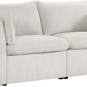 CHITA Sectional Modular Down Filled L Shape Sofa, Comfty L Shape Cloud Couch,FSC Certified L Shaped Couch for Living Room, 114 inch Width,4 Seat with Storage Ottoman, Snow