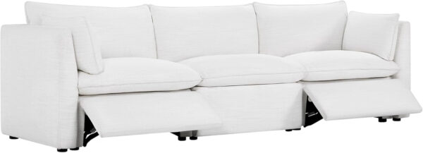 CHITA Sectional Modular Down Filled L Shape Sofa, Comfty L Shape Cloud Couch,FSC Certified L Shaped Couch for Living Room, 114 inch Width,4 Seat with Storage Ottoman, Snow