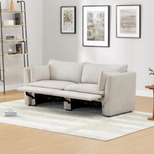 CHITA Sectional Modular Down Filled L Shape Sofa, Comfty L Shape Cloud Couch,FSC Certified L Shaped Couch for Living Room, 114 inch Width,4 Seat with Storage Ottoman, Snow