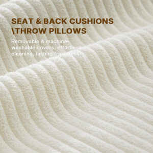 Brelice Pull Out Sofa Bed, Full Size Convertible Loveseat Sleeper Sofa, Corduroy Memory Foam Couch Bed for Living Room, Guest Room, Apartment, Home Office (Green)