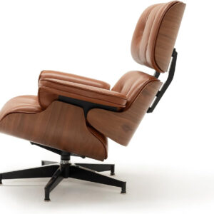 6886ee5e451afccc4c714d2bb9a21f7803f3e4e62df13d55fbe17.jpg Top Black Grain Leather, Mid Century Chaise Lounge Chair and Ottoman, Modern Chair Classic Design, Heavy Duty Base Support for Living Room Study Lounge Office (Upgraded, Walnut-Brown)