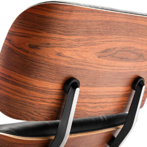 6886eece0a258e6f4645ab45237c7aff66ac5f2c6b1b9cc9d554c.jpg Mid Century Chaise Lounge Chair and Ottoman Top Grain Leather Classic Accent Chairs 360° swivel base with 15° Perma-tilt Quality Wooden Shell Lounge Chair for Living Room Reading - Walnut/White