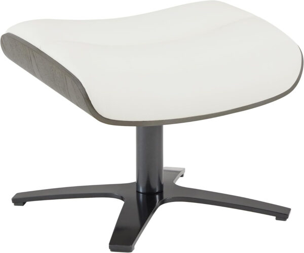 CHITA Genuine Leather Reclining Swivel Chair with Adjustable Headrest and Ottoman for Living Room, Teal