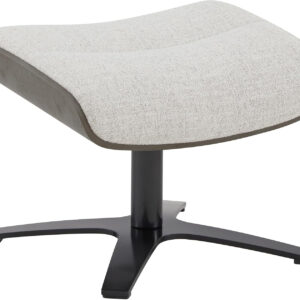 CHITA Genuine Leather Reclining Swivel Chair with Adjustable Headrest and Ottoman for Living Room, Teal