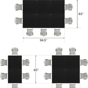 Tribesigns Square Dining Table for 2, 31.5" Industrial Dinner Table with Metal Base, Kitchen Table for Dining Room, Small Space, Apartment, Rustic Brown & Black