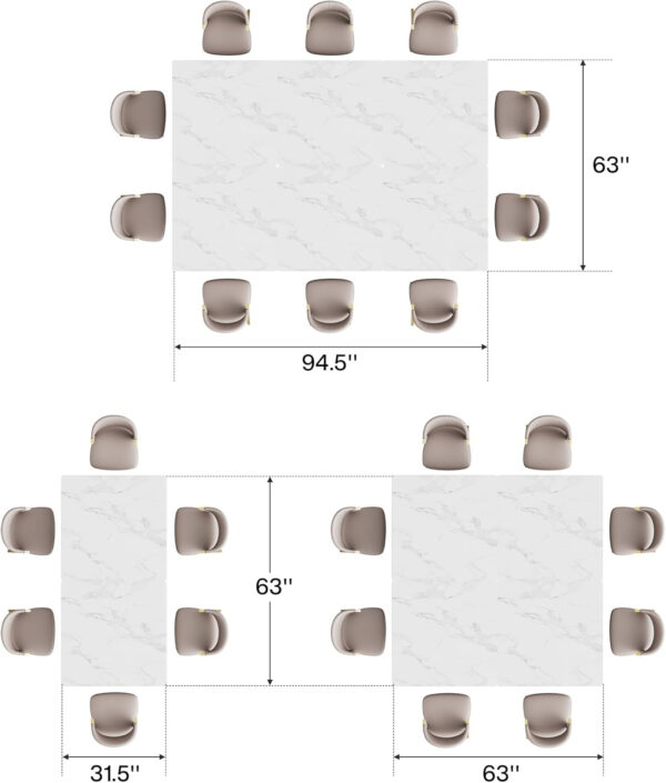 Tribesigns Square Dining Table for 2, 31.5" Industrial Dinner Table with Metal Base, Kitchen Table for Dining Room, Small Space, Apartment, Rustic Brown & Black