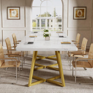 Tribesigns Square Dining Table for 2, 31.5" Industrial Dinner Table with Metal Base, Kitchen Table for Dining Room, Small Space, Apartment, Rustic Brown & Black