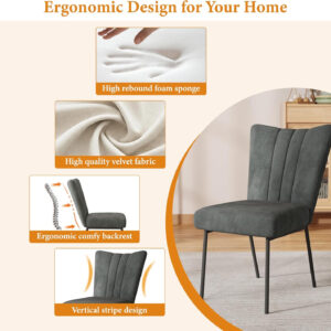 ZckyCine 67" Modern Rectangular Wooden Dining Table Set with 6 Brown Leather Chairs - Expandable, Space-Saving, Multifunctional