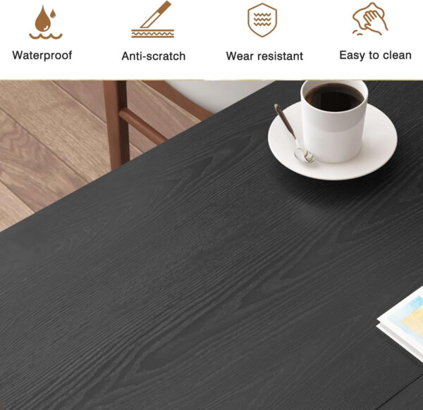 78 Inch Dining Table for 6 8 10, Modern Farmhouse Rectangular Kitchen Table, Long Dining Room Tables with Wood Strip Base for Kitchen Living Room (Walnut)