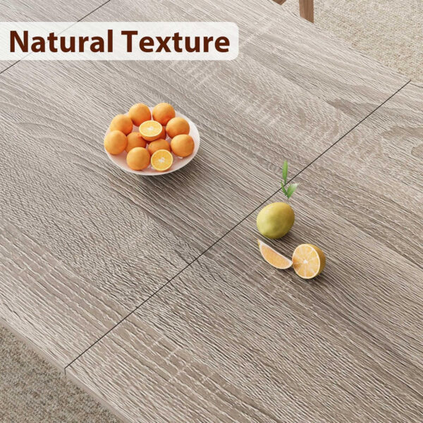 6886fe516e6c0c0cadce312eceb9414f52e06d321fe3c55bc0db1.jpg GarveeHome Industrial Dining Table for 6-8 People, 78.7 Inch Long Kitchen Table with Sturdy Metal Frame & Rustic Brown Finish - Seats 6 Rectangular Counter for Dinner, Easy to Install(Only Table)