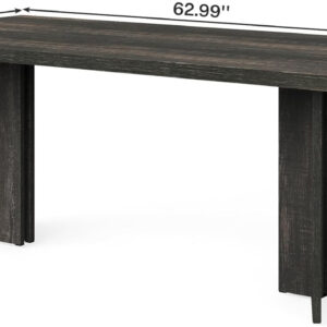 Tribesigns 63-inch Dining Table for 4-6, Farmhouse Kitchen Table with Large Tabletop, Rectangular Dinner Eating Table for Dining Room, Living Room, Kitchen