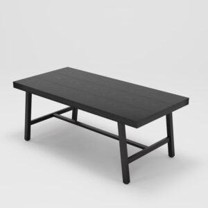 Industrial Dining Table for 6-8 People, 70.87" Long Wooden Kitchen Table with Sturdy Metal Frame & Rustic Brown Finish - Seats 6 Rectangular Counter for Dinner, Kitchen, Dining Room - Brown