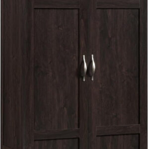 Sauder Storage Cabinet/ Pantry cabinets, 29.61 " x D: 16.02 " x H: 71.50", Cinnamon Cherry finish