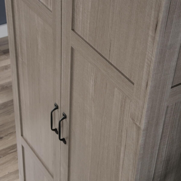 Sauder Storage Cabinet/ Pantry cabinets, 29.61 " x D: 16.02 " x H: 71.50", Cinnamon Cherry finish