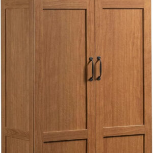 Sauder Storage Cabinet/ Pantry cabinets, 29.61 " x D: 16.02 " x H: 71.50", Cinnamon Cherry finish