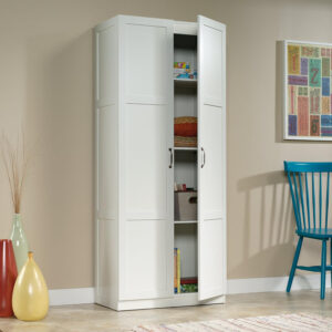 Sauder Storage Cabinet/ Pantry cabinets, 29.61 " x D: 16.02 " x H: 71.50", Cinnamon Cherry finish