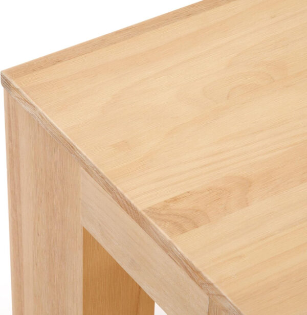 Plank+Beam Modern Rectangular Coffee Table with Shelf, 48", Solid Wood Center Table with Storage, 2 Tier Tea Table for Living Room, Blonde Wirebrush