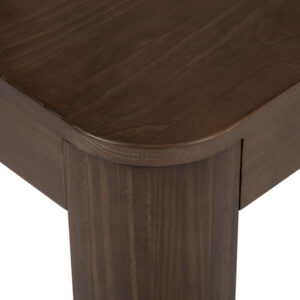 Plank+Beam Forma Coffee Table, Solid Wood 48 Inch Modern Coffee Table with Shelf, Contemporary Center Table with Storage Space, Rectangle Tea Table with Storage, Pecan