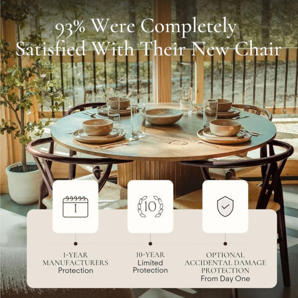 POLY & BARK Weave Dining Chair Set of 2 in Walnut