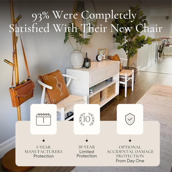 POLY & BARK Weave Dining Chair Set of 2 in Walnut