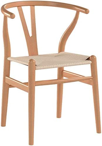 POLY & BARK Weave Dining Chair Set of 2 in Walnut