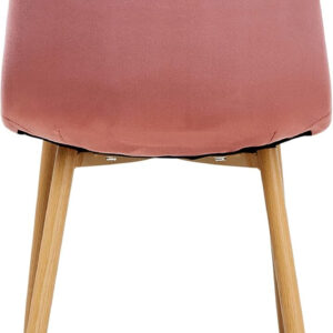 FurnitureR Dining Chairs Set of 4 Comfortable Upholstered Fabric Suede, Armless Side Chairs for Home, Kitchen, Living Room, Bedroom, Restaurant, and Café (Brown)