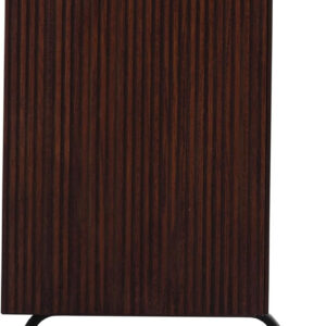 NTC Veil TV Stand with 4 Doors for TVs up to 75’’, Media Console with Vertical Groove Design and Metal Legs, Modern Entertainment Center for Living Room and Bedroom, Effortless Assembly, Dark Walnut