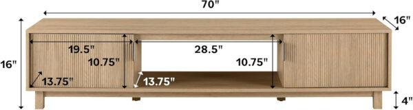 6887240b0747cfc1cd36bad5f9713891849fb8ffb1c21725b1972.jpg Walker Edison Arundo Fluted TV Stand for TVs up to 65 Inches, 58" TV Stand, Mocha