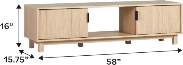 68872413be8ce6fce999ac7101d652ffa68a0e95715fd110406ff.jpg Walker Edison Arundo Fluted TV Stand for TVs up to 65 Inches, 58" TV Stand, Mocha