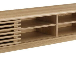 Modway Render 70" Mid-Century Modern Low Profile Media Console TV Stand, 70 Inch, Walnut Walnut