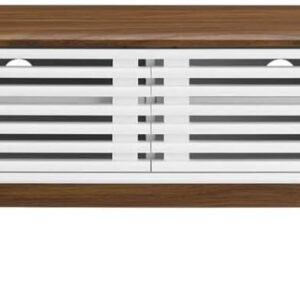 Modway Render 70" Mid-Century Modern Low Profile Media Console TV Stand, 70 Inch, Walnut Walnut