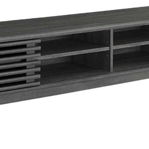 Modway Render 70" Mid-Century Modern Low Profile Media Console TV Stand, 70 Inch, Walnut Walnut