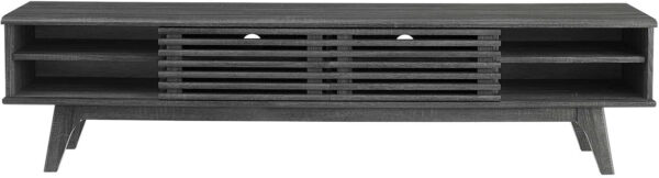 Modway Render 70" Mid-Century Modern Low Profile Media Console TV Stand, 70 Inch, Walnut Walnut