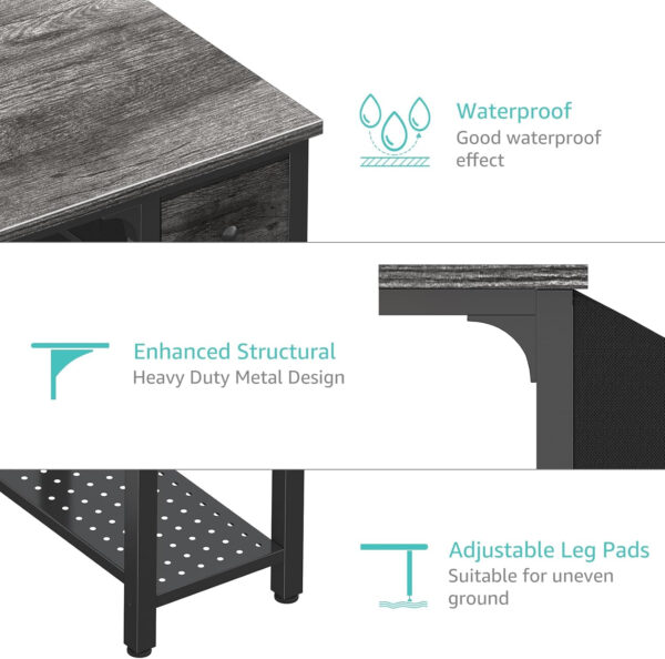 Lufeiya White Small Desk with Drawers - 40 Inch Computer Desk for Small Space Home Office, Modern Simple Study Writing Table PC Desks