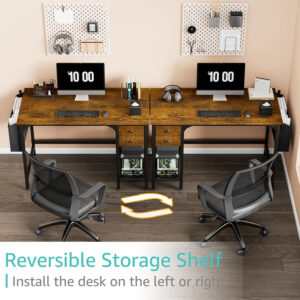 Lufeiya White Small Desk with Drawers - 40 Inch Computer Desk for Small Space Home Office, Modern Simple Study Writing Table PC Desks