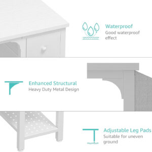 Lufeiya White Small Desk with Drawers - 40 Inch Computer Desk for Small Space Home Office, Modern Simple Study Writing Table PC Desks