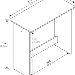 FURINNO Simplistic Study Table, Espresso