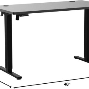 Standing Desk, Adjustable Height Electric Sit Stand Up Down Computer Table, 40x24 Inch Ergonomic Rising Modern Lift Motorized Gaming Desktop Workstation for Work Home Office, White